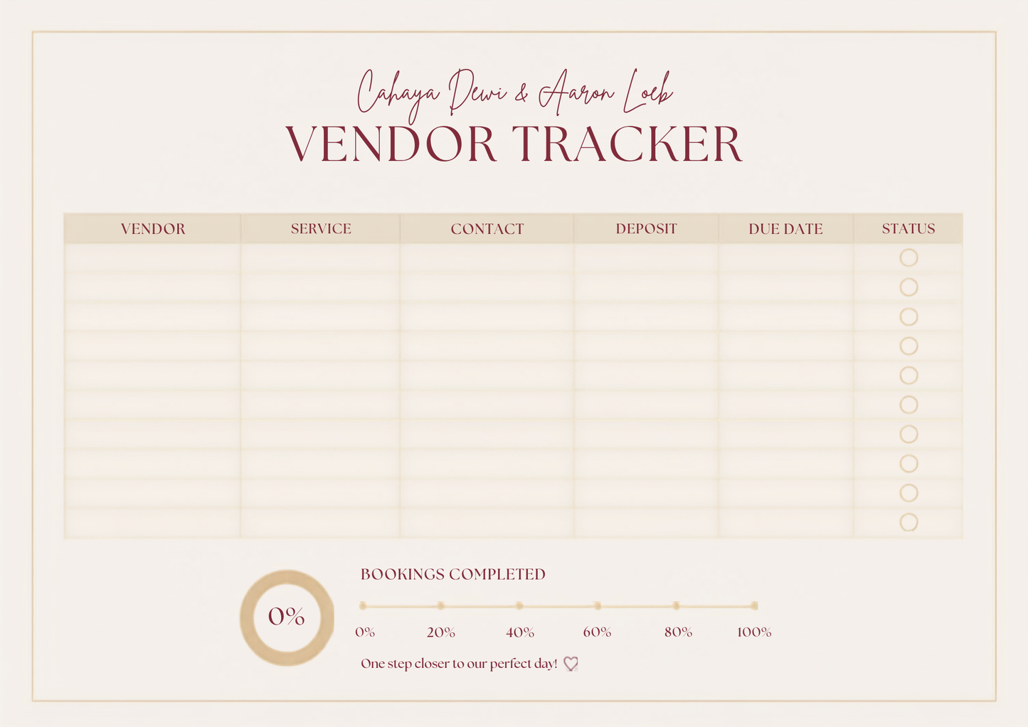 The Digital Wedding Planner